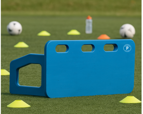 Football Rebounder Board – Pass Back Trainer for Kids & Adults | Dual-Surface Football Rebounder for Passing, First Touch & Volleys | Portable Soccer Training Equipment for garden or Club