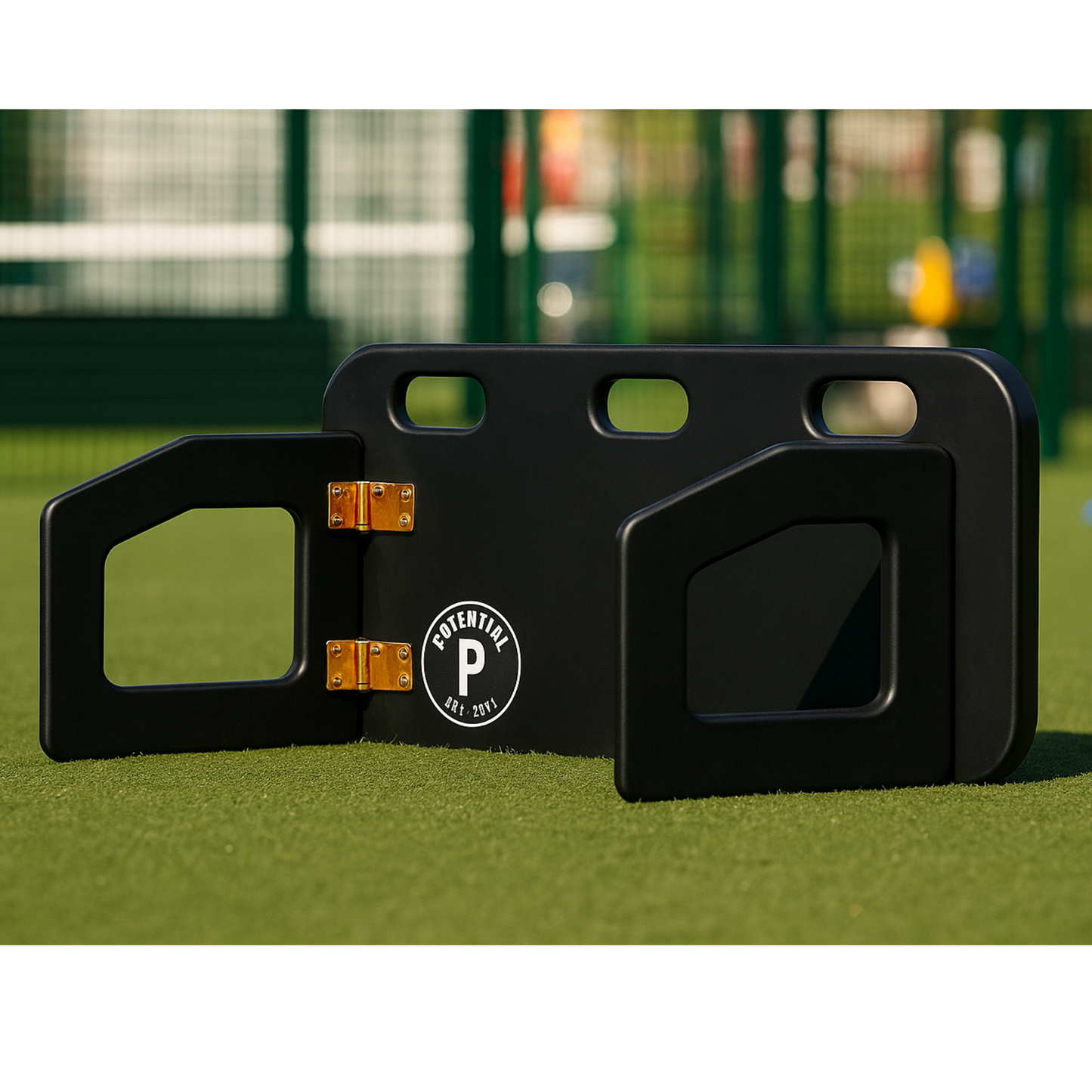 Football Rebounder Board – Pass Back Trainer for Kids & Adults | Dual-Surface Football Rebounder for Passing, First Touch & Volleys | Portable Soccer Training Equipment for garden or Club